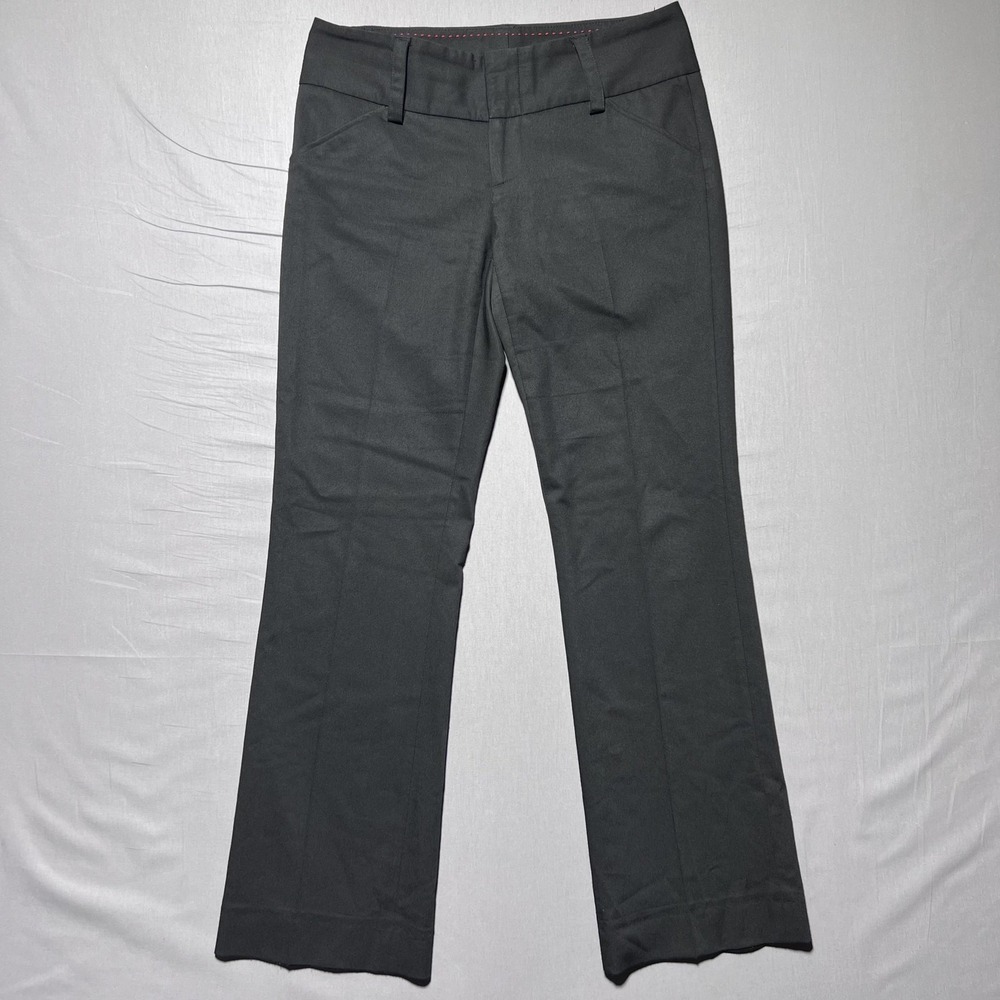 Alice + Olivia‎ Employed Flare Dress Trousers Pants Womens 6 Black Made USA Work